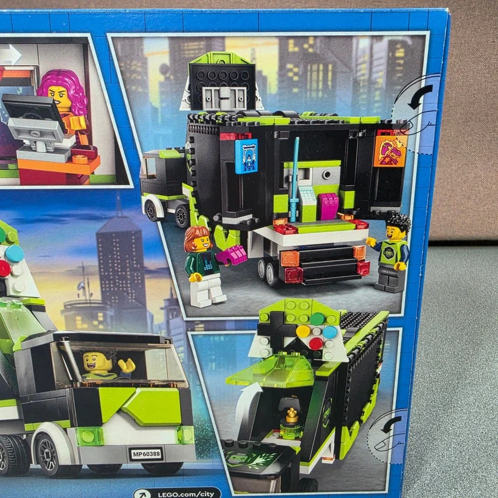 LEGO City Gaming Tournament Truck 60388 Kids Set 344pc Black Green New